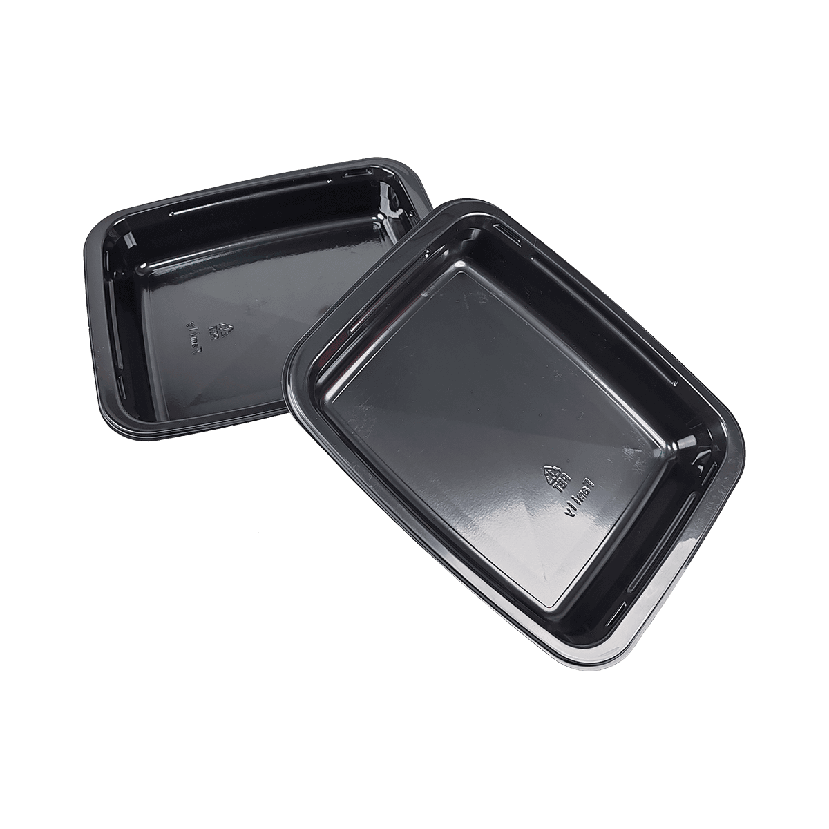 ZK-CPET-010（FAMILY) Reusable Black CPET Packaging Containers Suitable For Food Storage And Takeaway