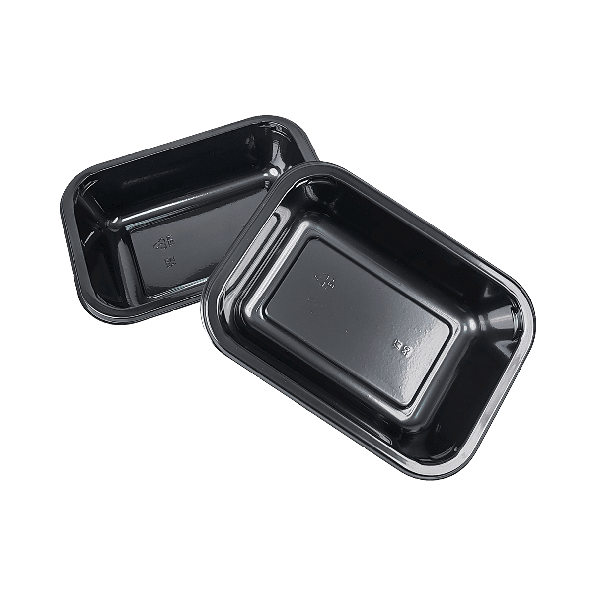 ZK-CPET-011（TY04) Disposable Shrink Packaging Black CPET Packaging Containers