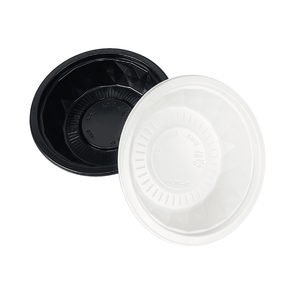 ZK-CPET-020 Disposable White CPET Round Bowl That Can Be Used For Takeaway
