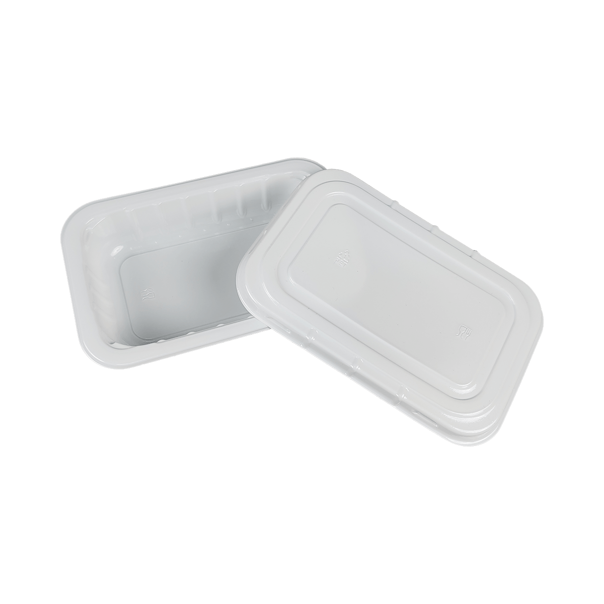 ZK-CPET-XH005 Reusable white CPET packaging containers with sealing lid