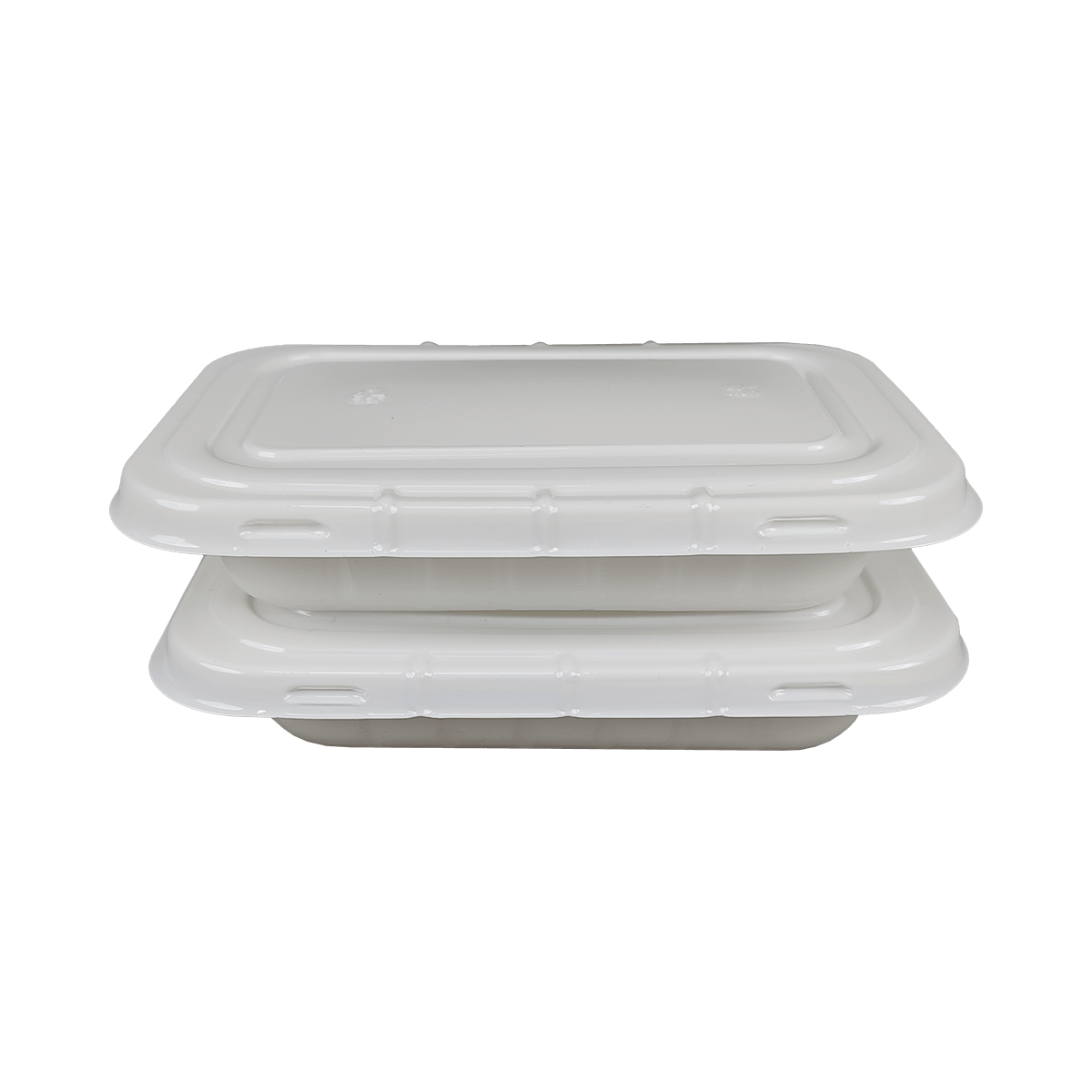 ZK-CPET-XH005 Reusable white CPET packaging containers with sealing lid