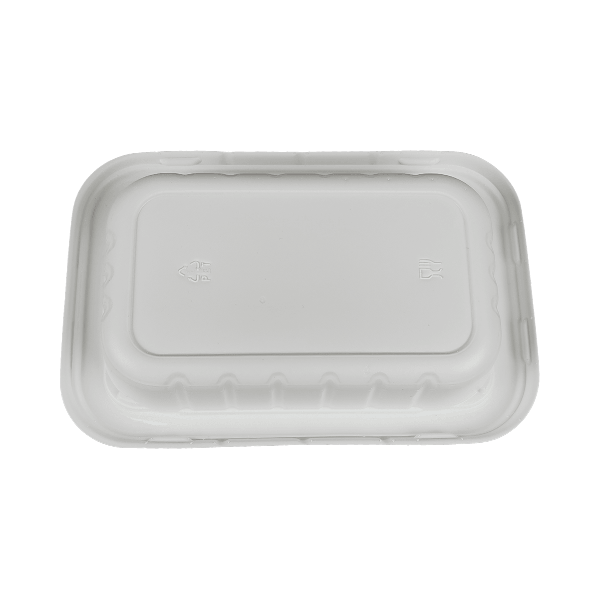 ZK-CPET-XH005 Reusable white CPET packaging containers with sealing lid