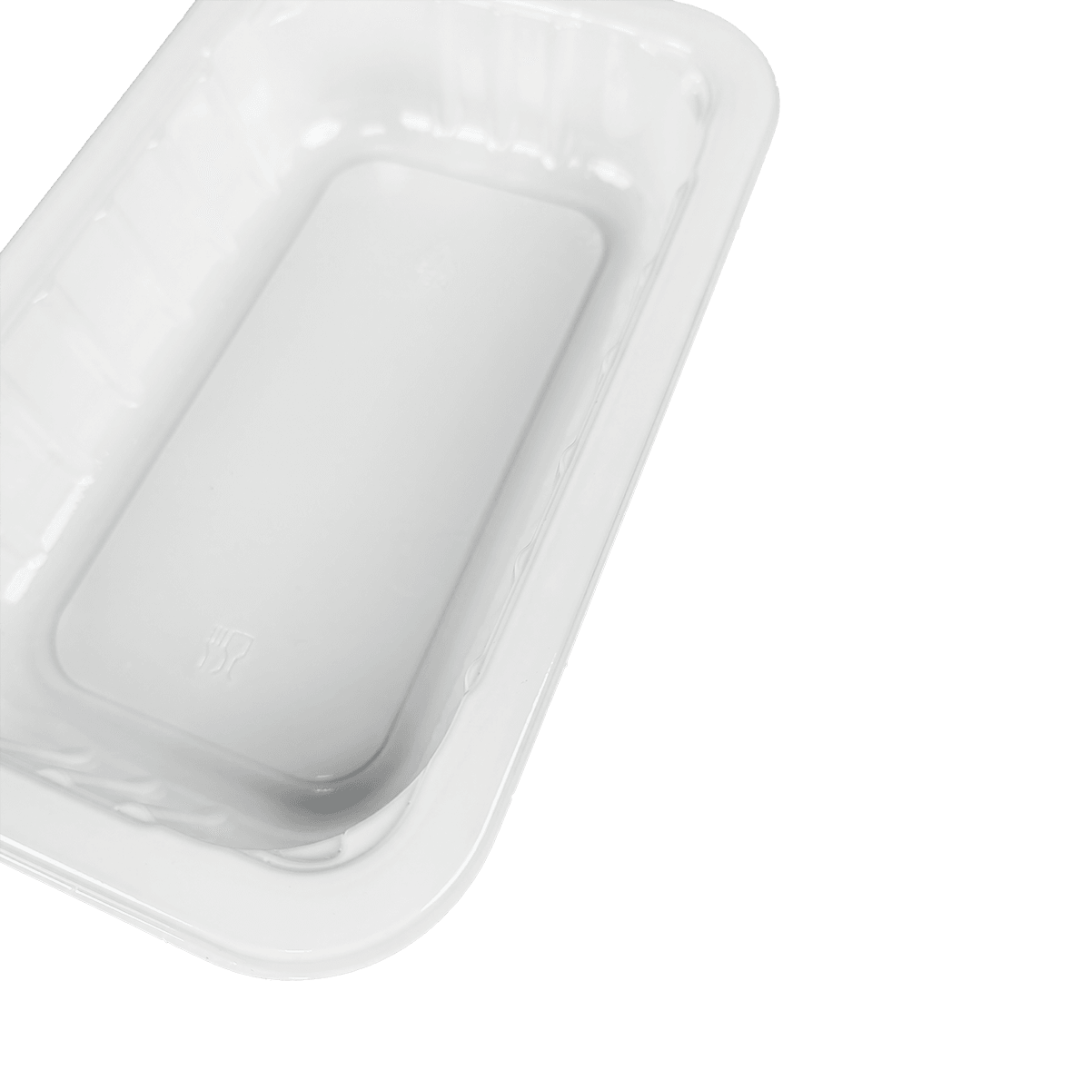 ZK-CPET-XH005 Reusable white CPET packaging containers with sealing lid